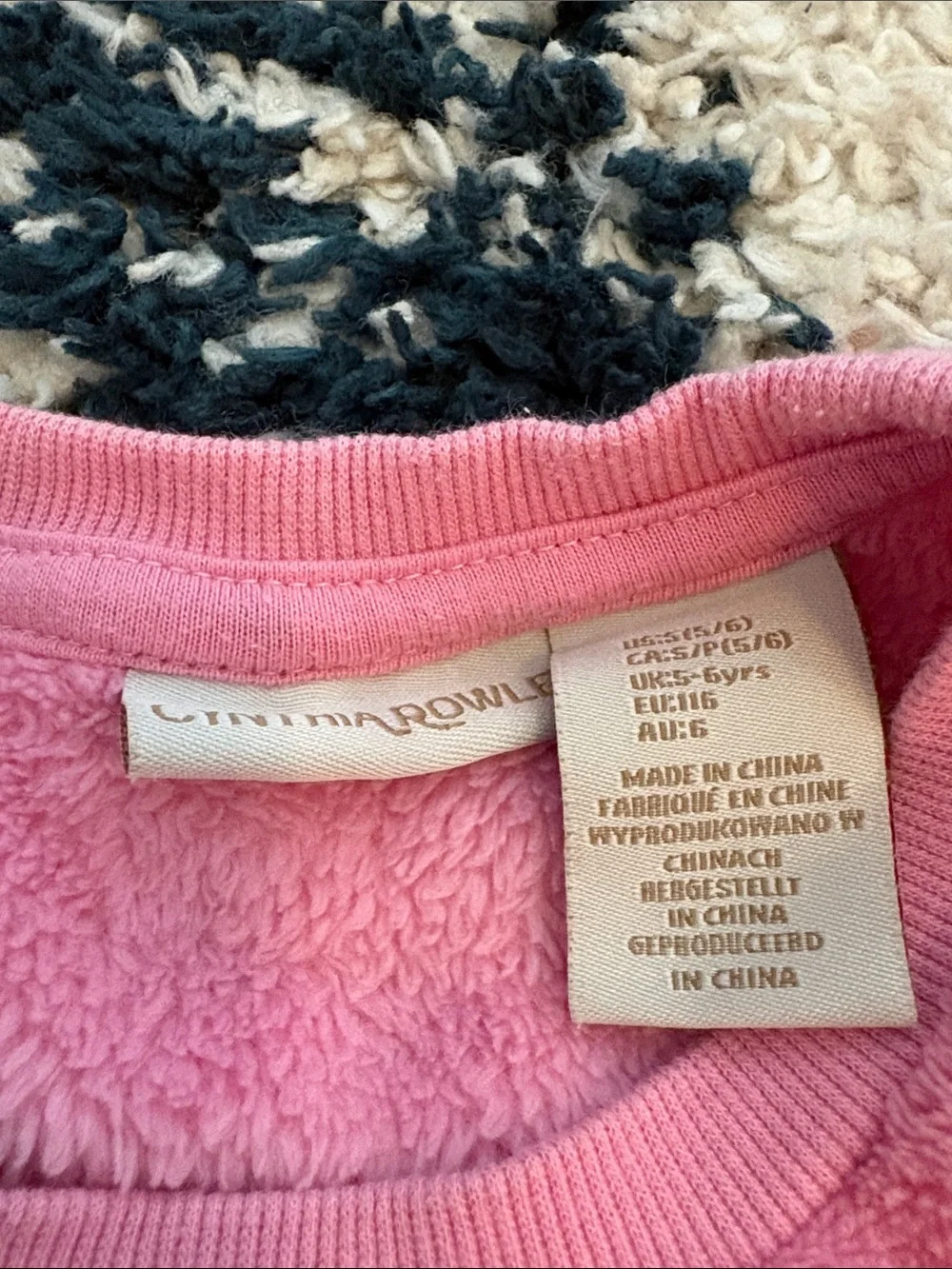 Cynthia Rowley Pink Sequin Reindeer Fleece Sweatshirt